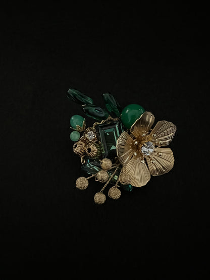 fiore verde／ブローチ